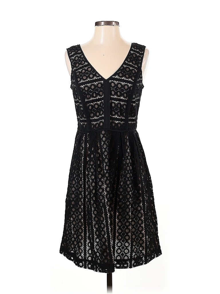 Pre-owned Ann Taylor Loft Cocktail Dress In Black