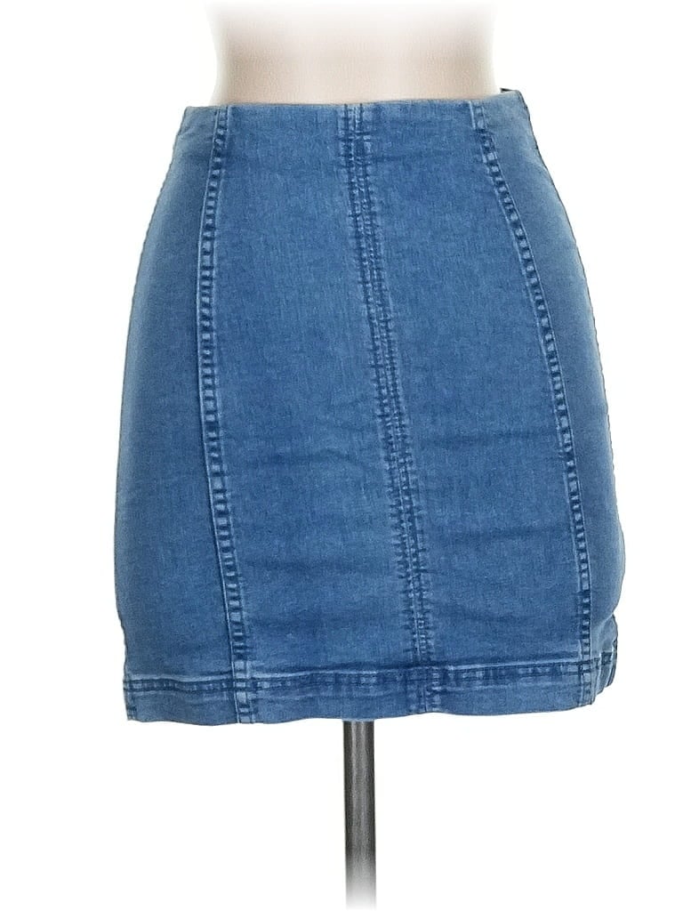 Click to view more detailed imagery on our partner's website Pre-owned Free People Denim Skirt In Blue