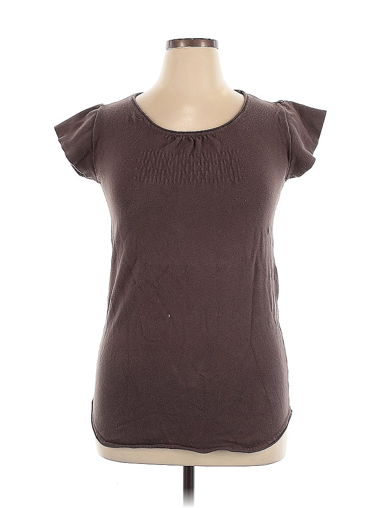 Pre-owned Assorted Brands Short Sleeve T-shirt In Brown