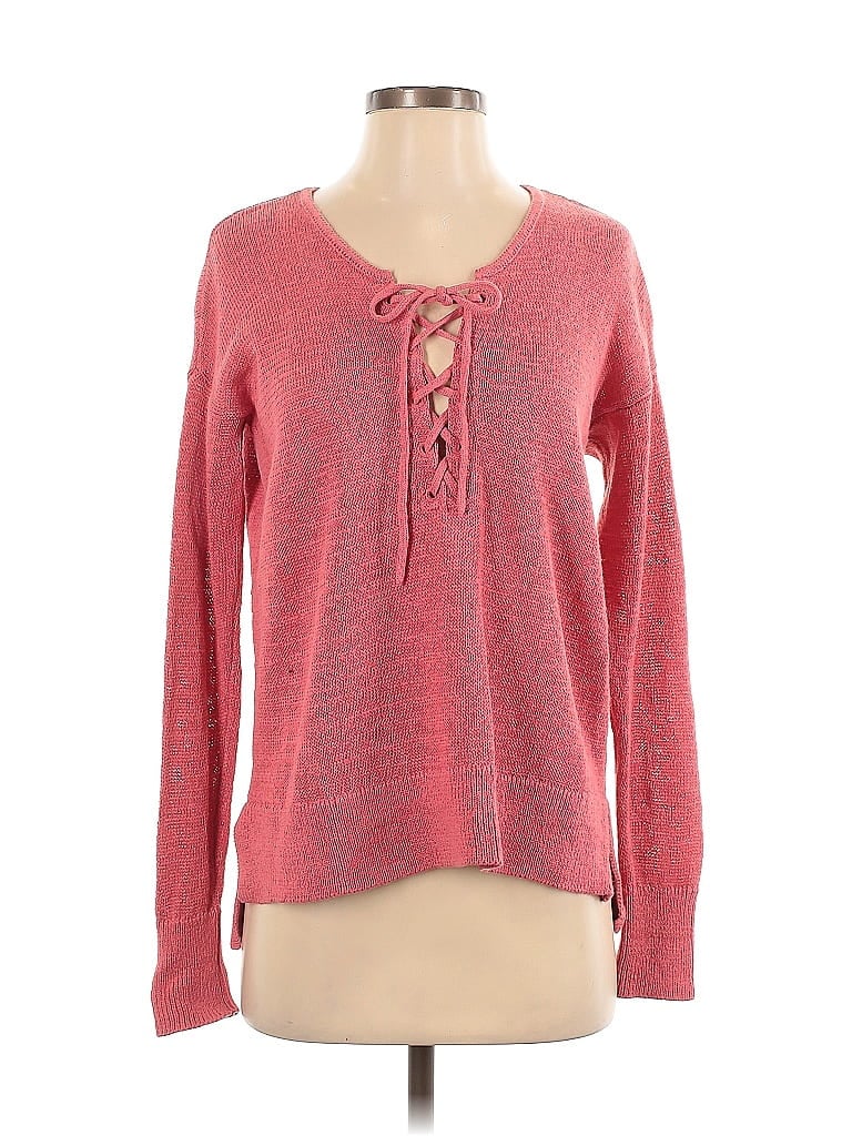 Pre-owned Ann Taylor Loft Pullover Sweater In Pink