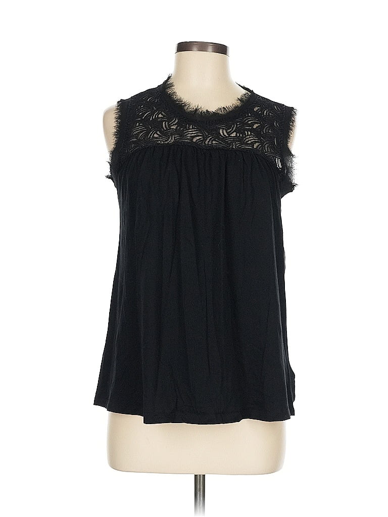 Pre-owned Gap Sleeveless Blouse In Black