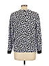 Sandro Silver Long Sleeve Blouse Size Lg (3) - photo 2