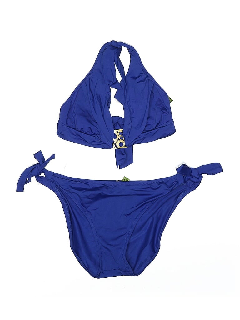 Pre-owned Becca By Rebecca Virtue Two Piece Swimsuit In Blue