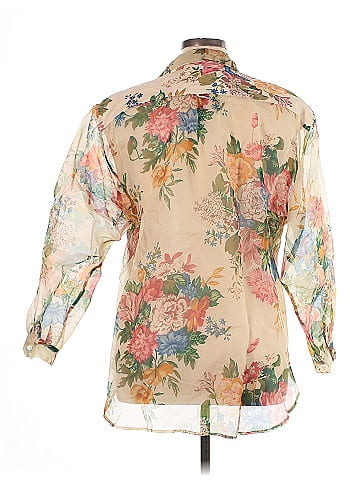 Adrienne Vittadini 3/4 Sleeve Silk Top (view 2)