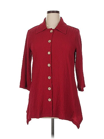 Nina Leonard 3/4 Sleeve Button-Down Shirt (view 1)