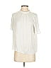 Naked Zebra 100% Polyester Ivory Short Sleeve Blouse Size S - photo 1