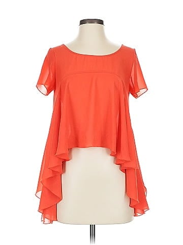 Akira Chicago Red Label Short Sleeve Blouse (view 1)