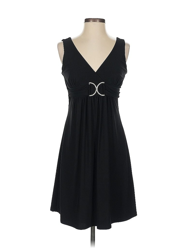 Georgiou Studio Solid Black Casual Dress Size S - photo 1