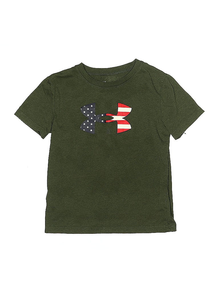 Pre-owned Under Armour Kids' Short Sleeve T-shirt In Green