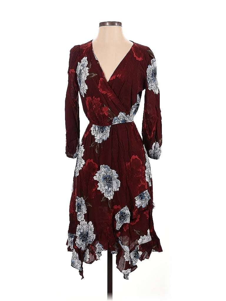 Pre-owned Plenty By Tracy Reese Casual Dress In Burgundy