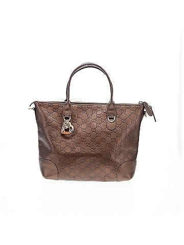 Gucci Metallic Guccissima Leather Heart-Bit Top Handle Tote Bag (view 1)