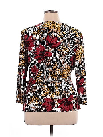 Black Label by Evan Picone 3/4 Sleeve Blouse (view 2)