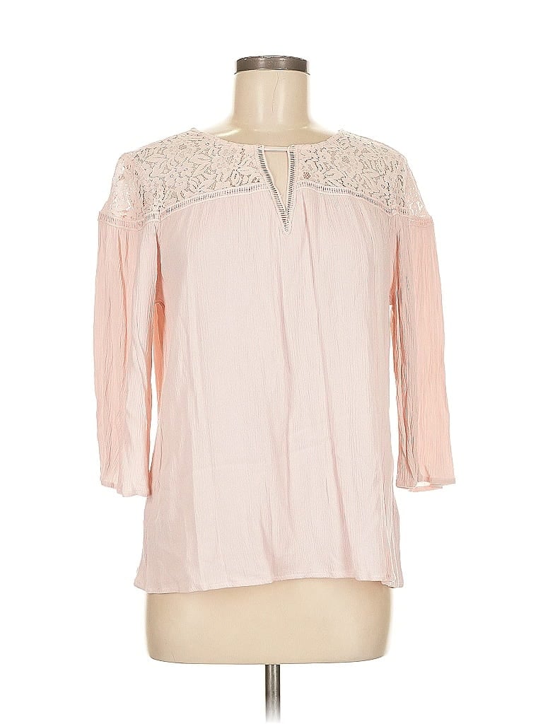 Pre-owned Westport 3/4 Sleeve Blouse In Pink