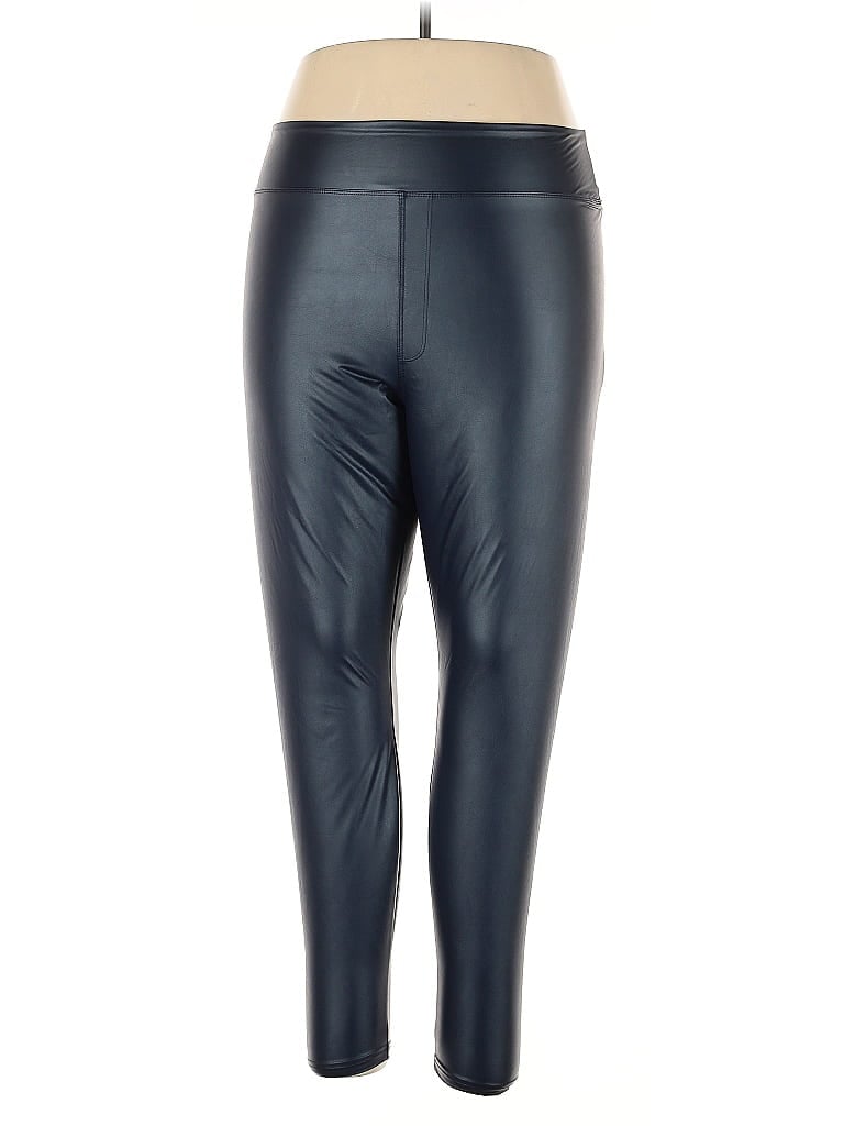 Offline By Aerie Faux Leather Pants In Blue