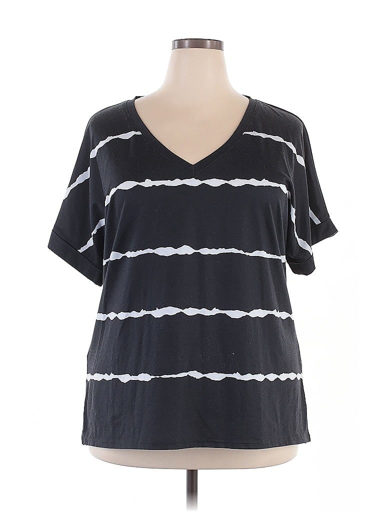 Pre-owned Unbranded Short Sleeve T-shirt In Black