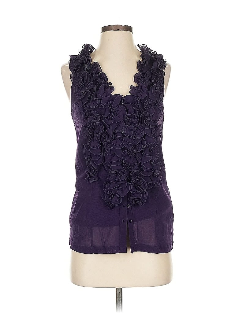 Click to view more detailed imagery on our partner's website Pre-owned Apt. 9 Sleeveless Blouse In Purple