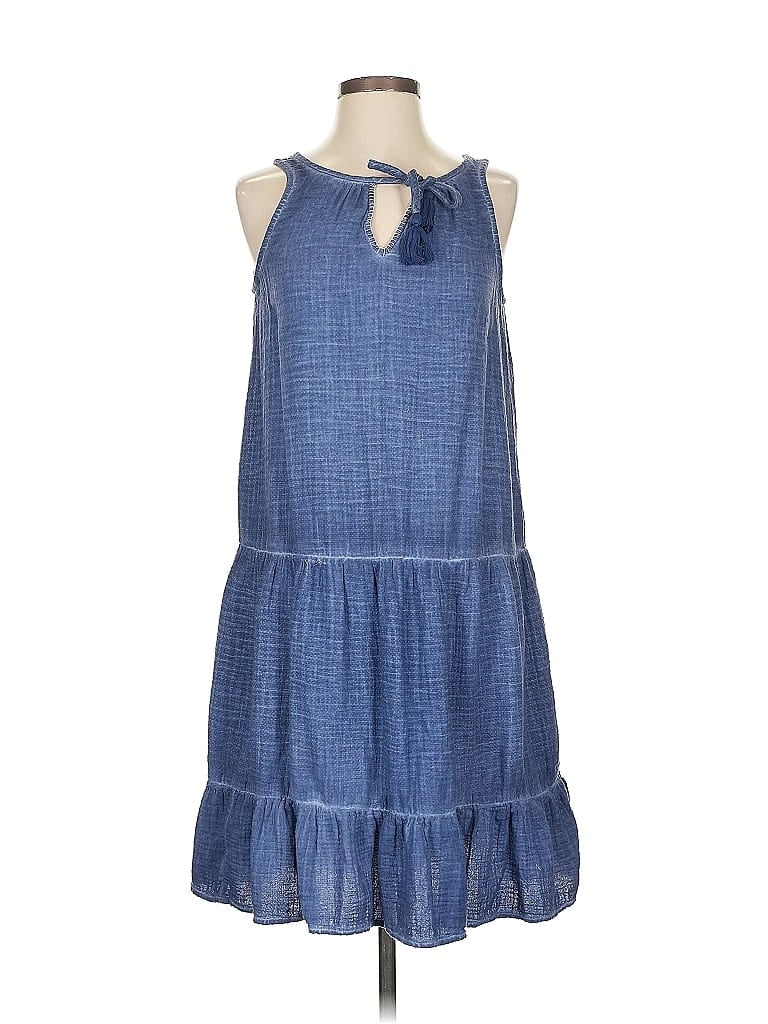 Pre-owned Nic + Zoe Casual Dress In Blue