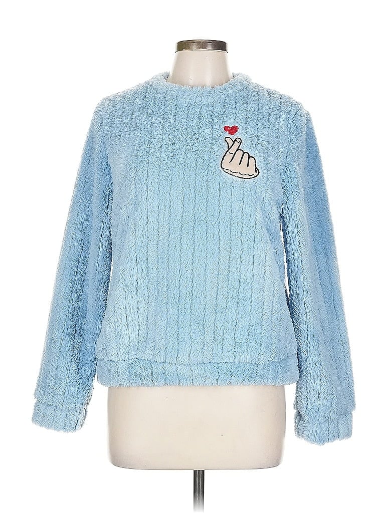 Pre-owned Unbranded Pullover Sweater In Blue