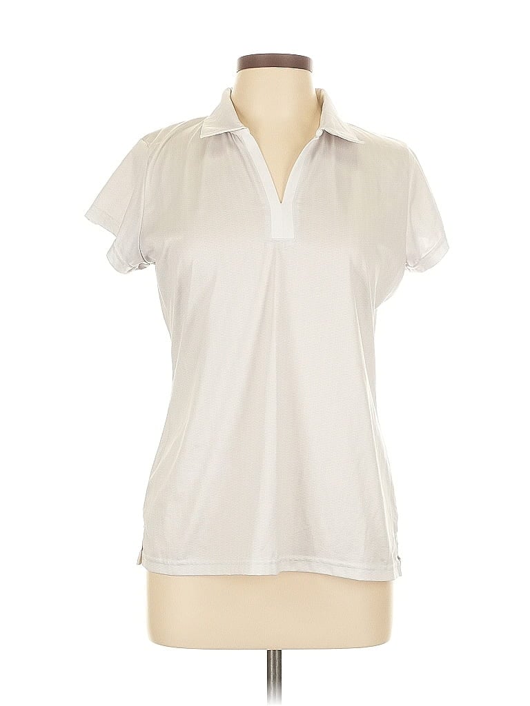 Pre-owned Assorted Brands Short Sleeve Blouse In White