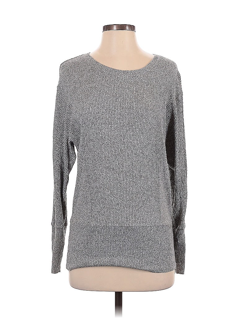Pre-owned Express Pullover Sweater In Gray