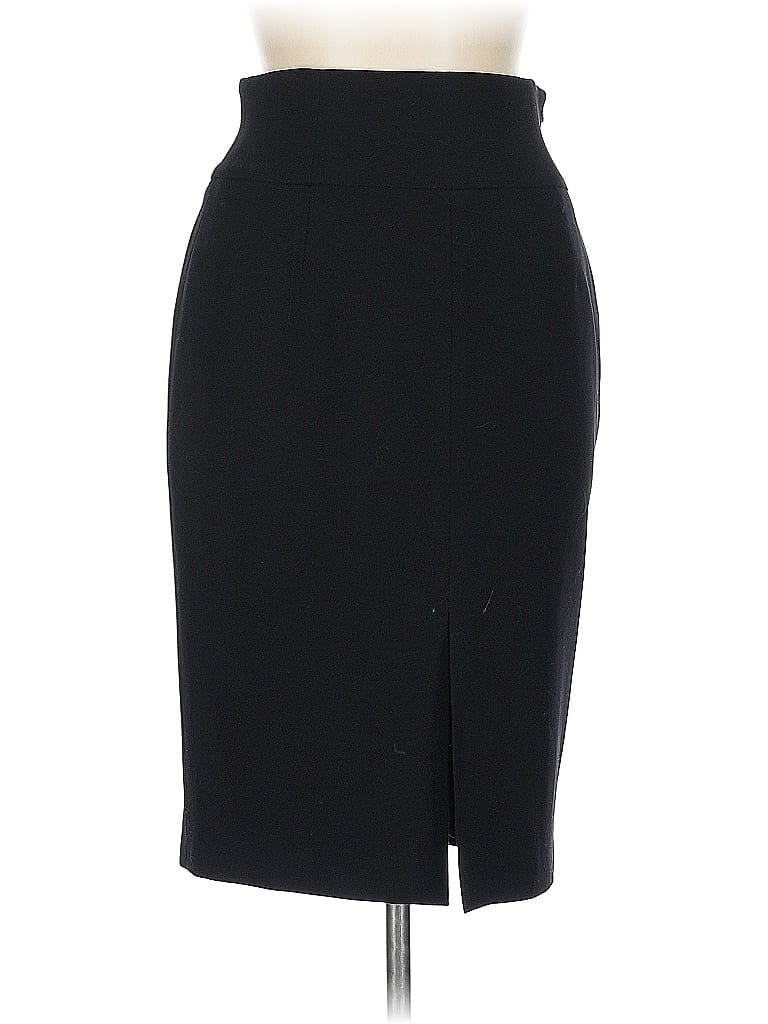 Pre-owned Giorgio Armani Wool Skirt In Black