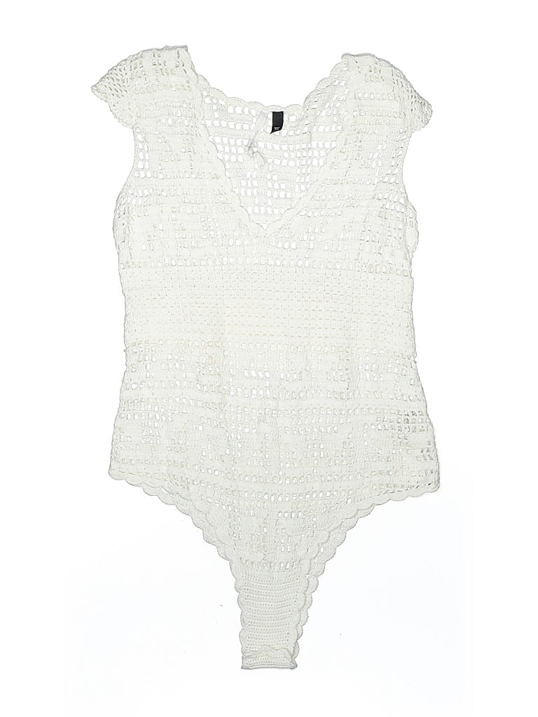 Pre-owned Topshop Boutique Bodysuit In White