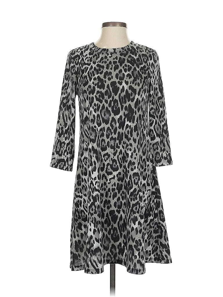 Pre-owned Fortune + Ivy Casual Dress In Gray