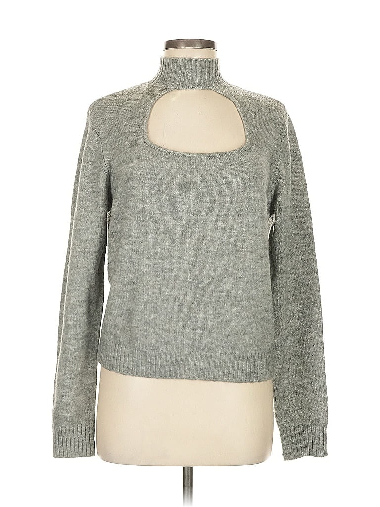 Pre-owned Steve Madden Turtleneck Sweater In Gray