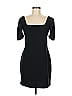 Club Monaco 100% Polyester Solid Black Cocktail Dress Size M - photo 1