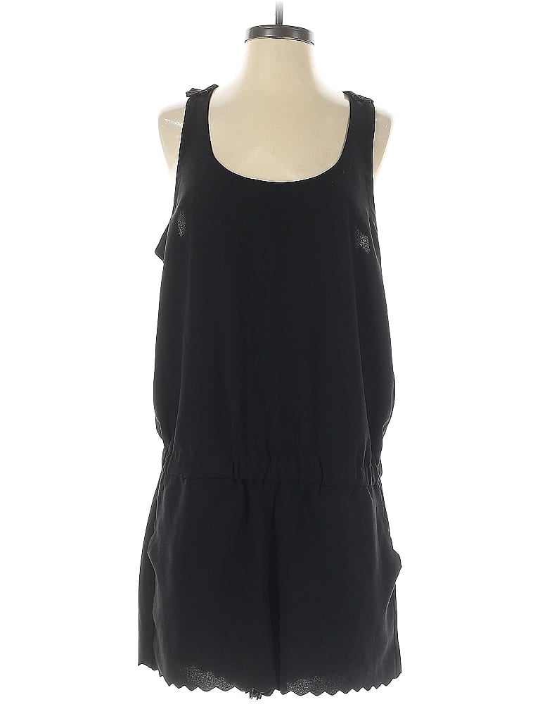 Pre-owned Ann Taylor Loft Romper In Black