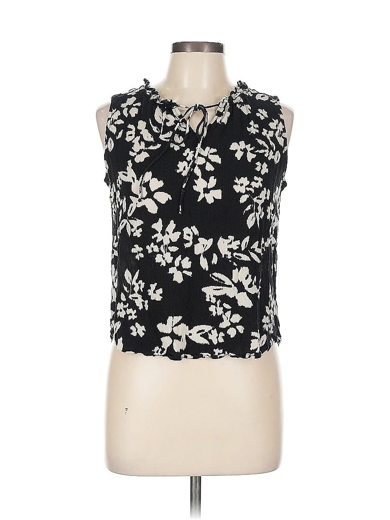 Pre-owned Studio B By Bobeau Sleeveless Blouse In Black