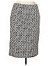 Jacqui-E Print Black Gray Formal Skirt Size 12 - photo 1