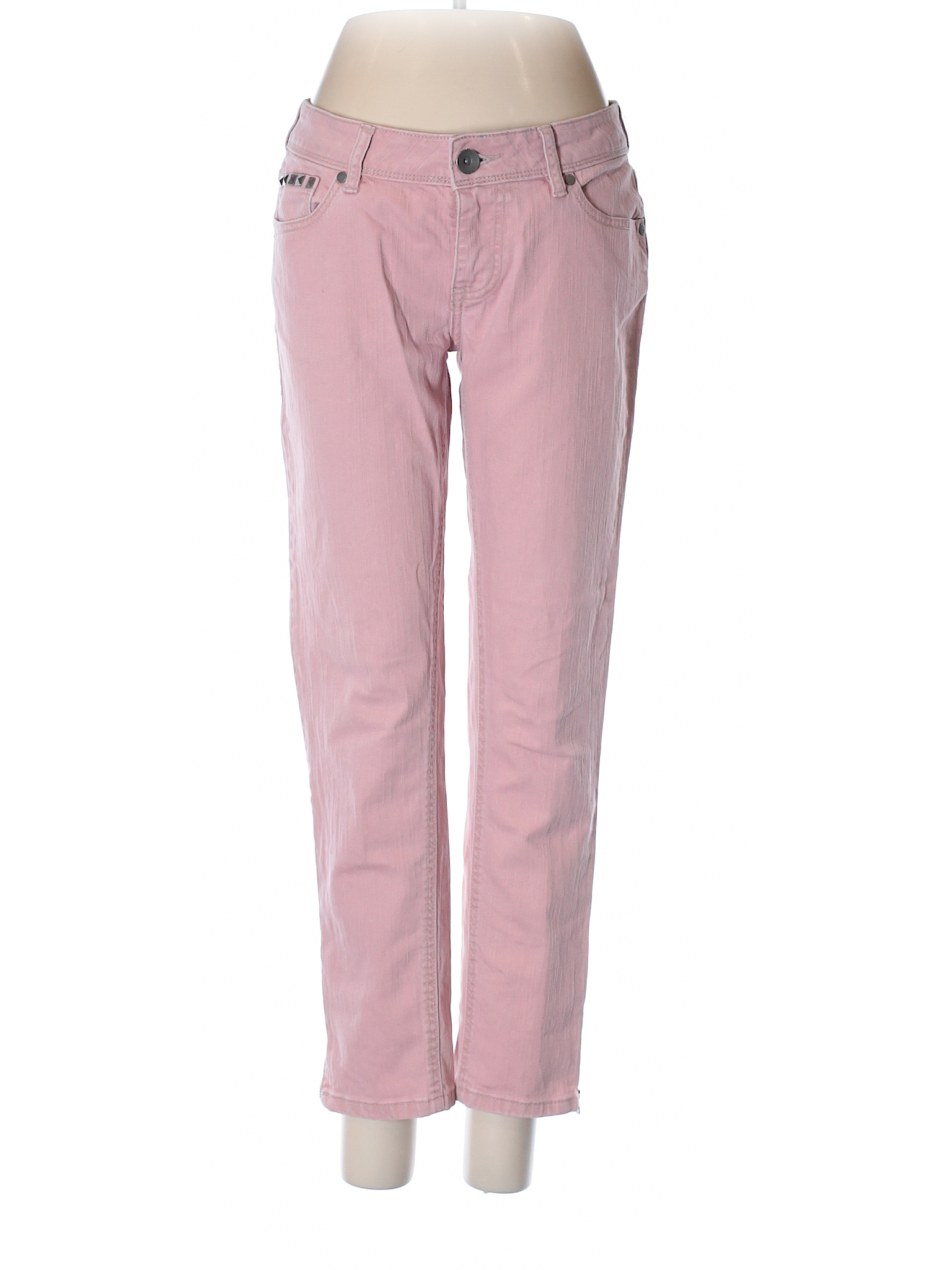 a.n.a. A New Approach Solid Pink Jeans Size 4 - 95% off | thredUP