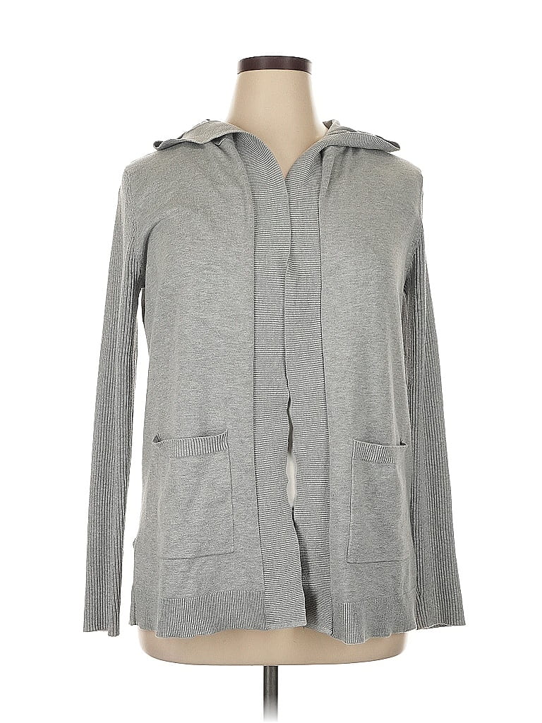 Pre-owned Lety & Me Cardigan Sweater In Gray
