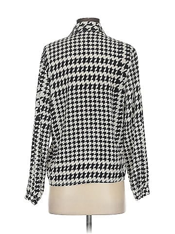 Anine Bing Long Sleeve Silk Top (view 2)