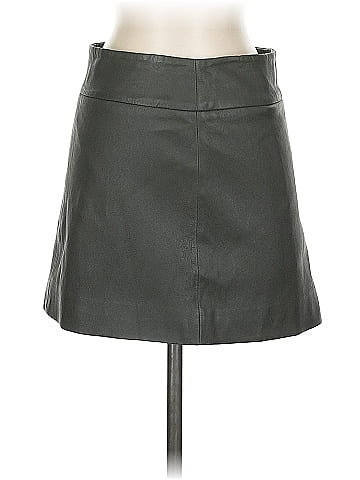 Intermix Faux Leather Skirt (view 1)