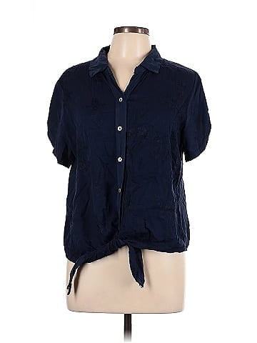 MADE IN ITALY Short Sleeve Blouse (view 1)
