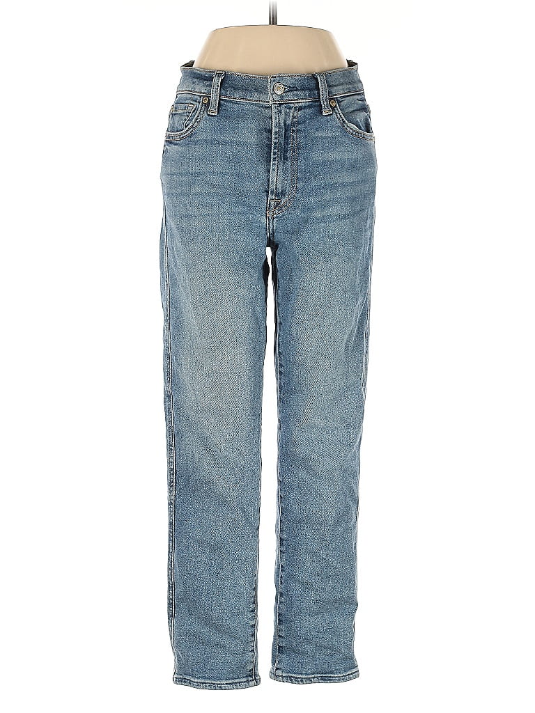 Pre-owned 7 For All Mankind Jeans In Blue