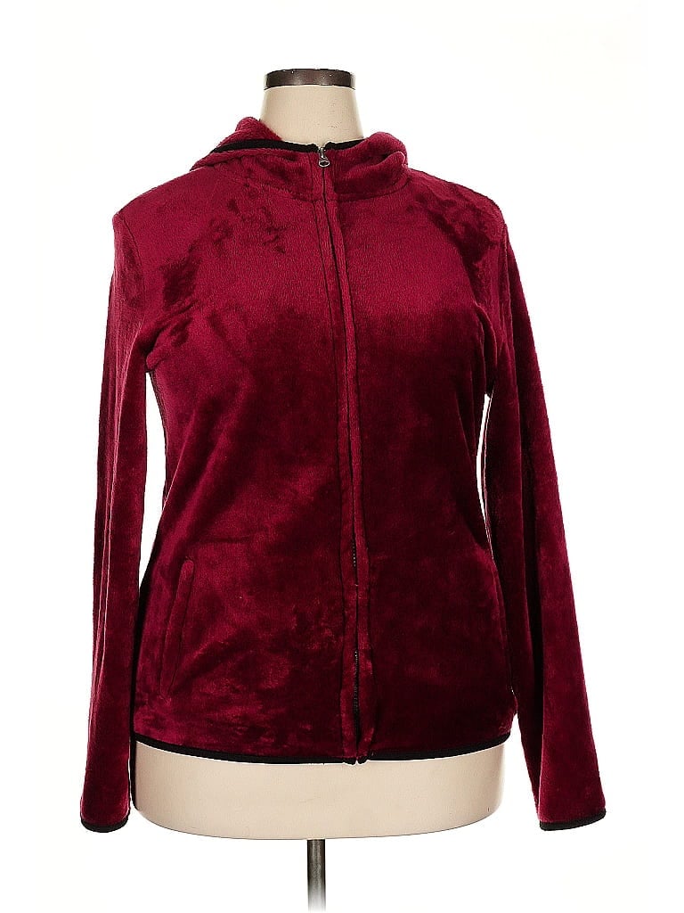 Pre-owned No Boundaries Jacket In Burgundy