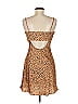 Gypsy Rose 100% Polyester Animal Print Brown Cocktail Dress Size M - photo 2