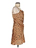 Gypsy Rose 100% Polyester Animal Print Brown Cocktail Dress Size M - photo 3