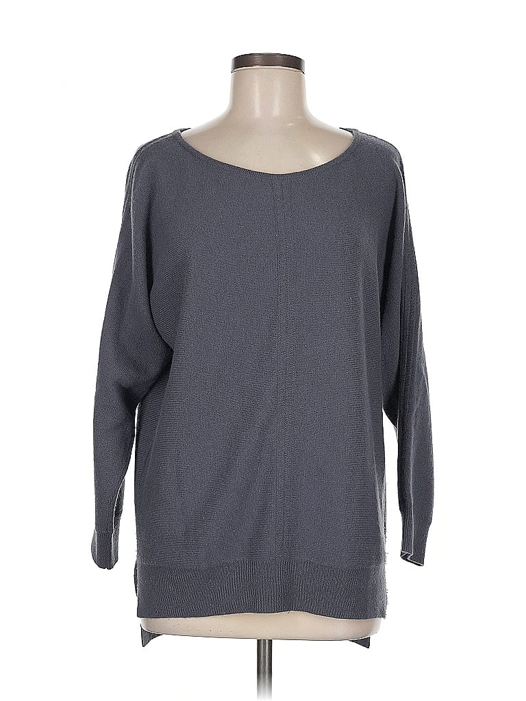 Sofia Cashmere 100% Cashmere Gray Cashmere Pullover Sweater Size M - photo 1
