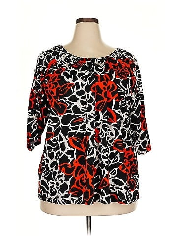 Notations 3/4 Sleeve Blouse (view 1)