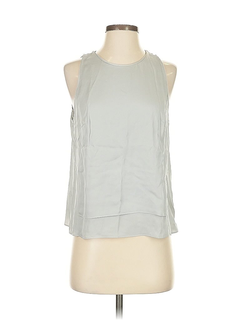 Pre-owned Milly Sleeveless Blouse In Gray
