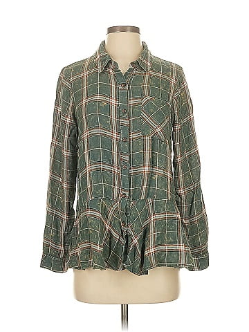 Mystree Long Sleeve Button-Down Shirt (view 1)