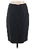 Max Mara Solid Black Blue Wool Skirt Size 10 - photo 2