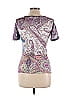 ETRO 100% Polyester Paisley Purple Short Sleeve T-Shirt Size EU (IT) 46 / US 10 - photo 2