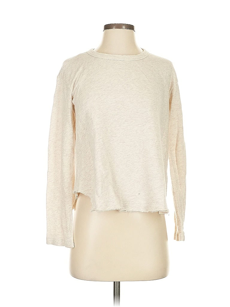 Pre-owned Wilt Long Sleeve Top Ivory Crew Neck Tops In White