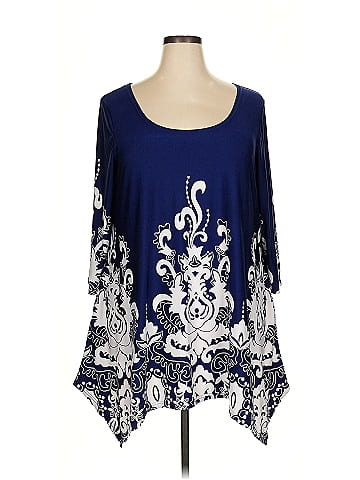 White Mark 3/4 Sleeve Blouse (view 1)