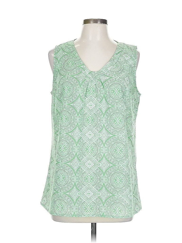 Click to view more detailed imagery on our partner's website Pre-owned New York And Company Sleeveless Blouse In Green